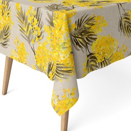 Martina Home Resin Tablecloth Mimosa Beige 180 x 140 cm