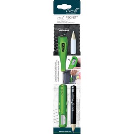 PICA - Carcaj y hoja de bolsillo en 1 lápiz blanco y negro