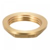 TA-VIGOR 2Pcs G1 Flange Lock Nuts, Brass Female Thread Hex