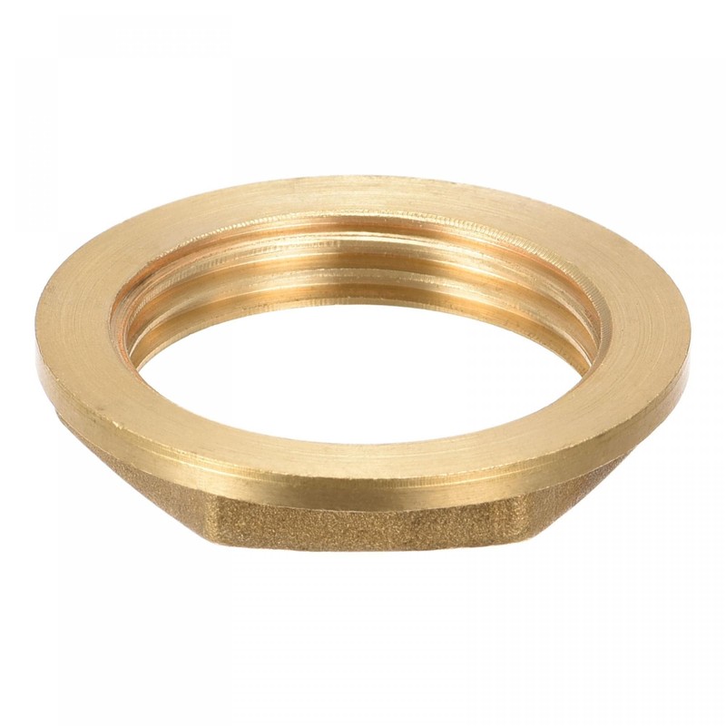 TA-VIGOR 2Pcs G1 Flange Lock Nuts, Brass Female Thread Hex