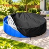 Round Above Ground Pool Cover 4-15FT, Waterproof Swimming Pool Blanket
