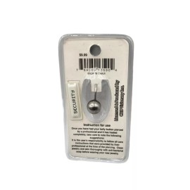 C&D Visionary New Vintage Red Grateful Dead Bear Rock Shop Music 14G Belly Ring 316L Stainless