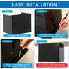 Menkxi 16 Inch Slide out Under Desk Drawer 3 Layer