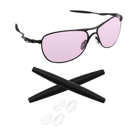 Biyxpiv Replacement Rubber Kits Earsocks Nosepads for Oakley Crosshair New 2012 OO4060 Sunglasses, Easy Installation - Rubber Kits