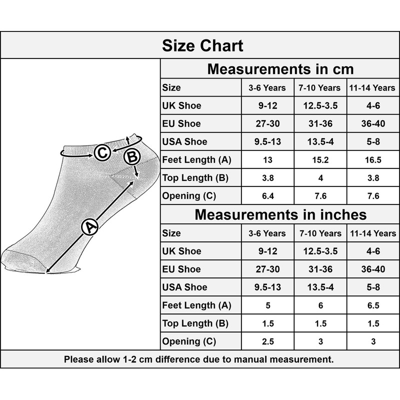 A2Z 4 Kids Girls Trainer Yoga Socks Pack of 3