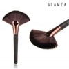 Glamza Black and Rose Gold Fan Highlight Brush Face Body