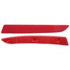 1 Pair Rear Bumper Reflector 63147318556 Red Housing Strong Retroreflection