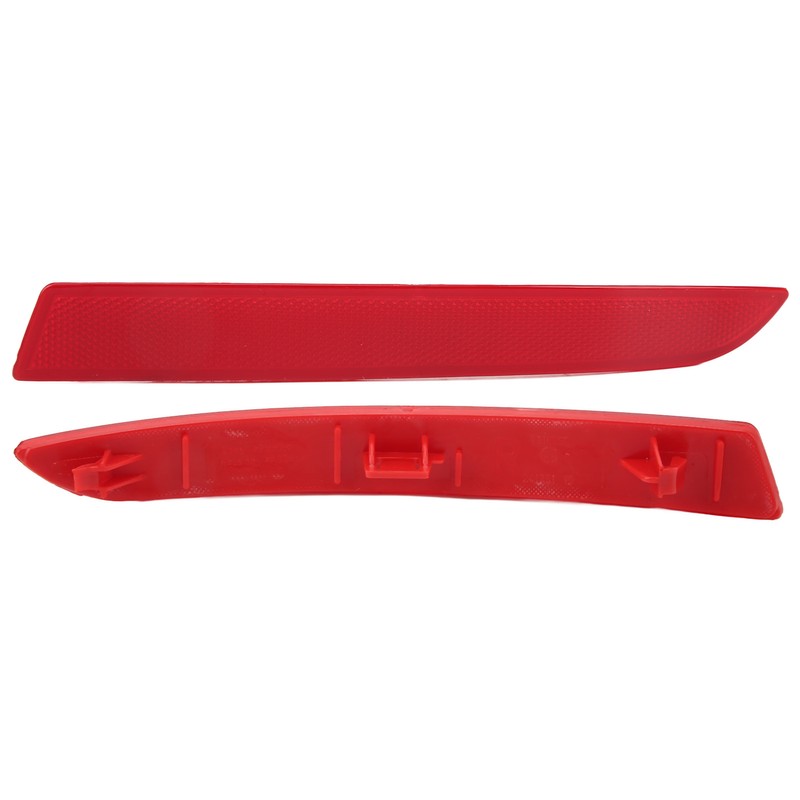 1 Pair Rear Bumper Reflector 63147318556 Red Housing Strong Retroreflection