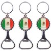 Llavero abrebotellas de 3 piezas con tapa de cerveza de