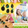 Aoriher 48 Sheets Easter Scratch Pictures with 48 Pieces Ribbons