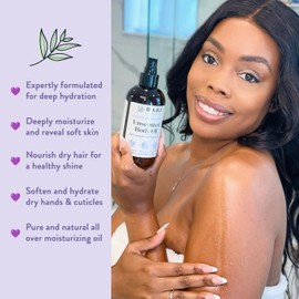 BARE BOTANICS 8oz Unscented Body Oil | 100% Pure & Natural Oils for Skin | Perfect for Moisturization | Vegan Cruelty-Free