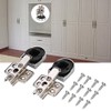 2Pcs Set Folded Hinge Cabinet Connectors for Cupboard Wardrobe Door
