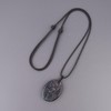 coai Mens Black Obsidian Stone Dragon Amulet Pendant Necklace