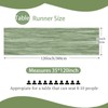 4 Pack Sage Green Cheesecloth Table Runner 35 x 120