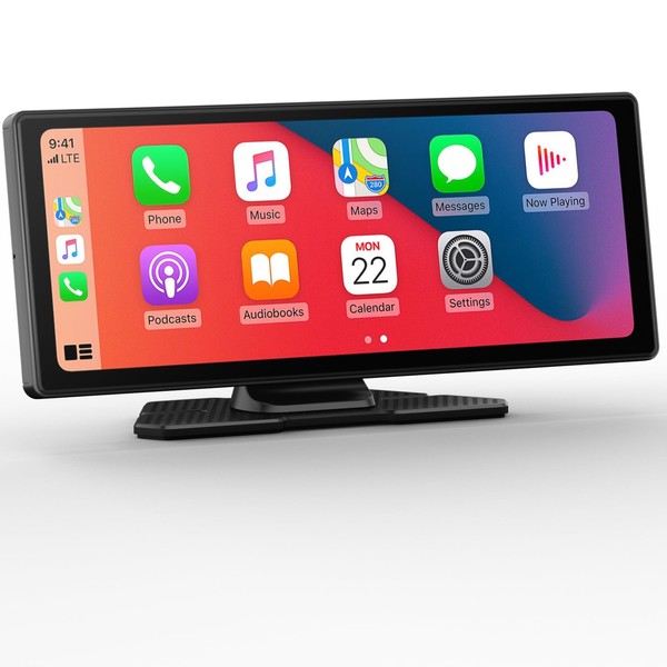 APHQUA 10.26" Wireless CarPlay Car Stereo with 1080P Backup Camera,