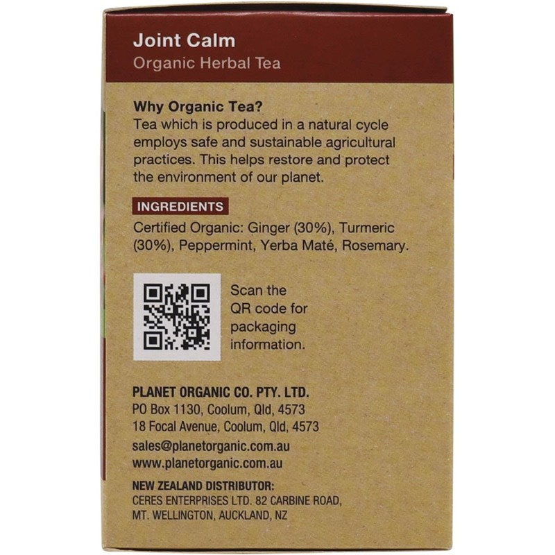 Planet Organic Organic Joint Calm with Turmeric & Ginger Herbal