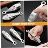 GANAZONO 4pcs Stainless Steel Goose Plume Tweezers Portable Chicken Hair