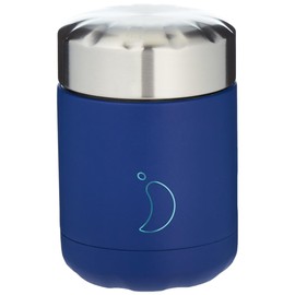 Chilly's Food Pot - Leak-Proof, Premium Stainless Steel Reusable Food Container - Double-Walled Insulated for Hot or Cold Lunch Storage - Matte Blue - 500ml