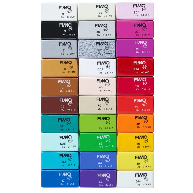 STAEDTLER FIMO Soft Oven-Bake Polymer Modeling Clay: 30 Piece Starter