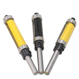 Xianglaa-Router bit, Double Bearing Trimming Cutter Double Edge Straight Router Bit Woodworking Milling Trimming Machine Boring Cutter 1/4, (Cutting Edge Length : Z01101)