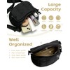 WOOMADA Puffy Crossbody Bag Bum Bag for Women, Fanny Pack