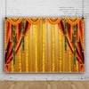 Leowefowa 10x8ft Vinyl Indian Traditional Backdrop Puja Ganpati Background India