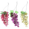 Kurt Adler 4-Inch Beaded Grapes Ornament, Set of 3