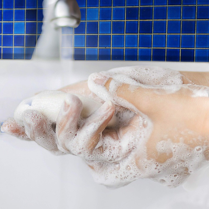 White Antibacterial Bar Soap