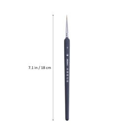 3 PCS Wolf Hair Set Detail Art Painting Miniatures Acrylic Watercolor Oil Paint (000 + 00 + 0) As Shown