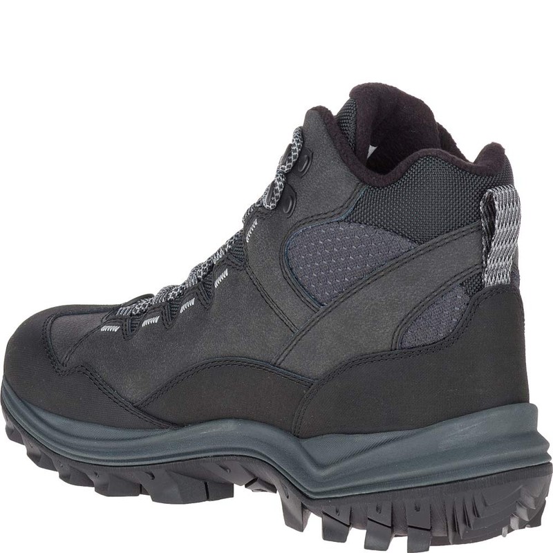 Merrell Men's Thermo CHILL MID WP Snow Boot, Black, 7.5