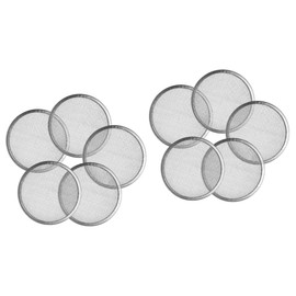 Kisangel 2sets Wide Mouth Mason Jar Sprouting Kit Germination Cap Screen Lids for Home Vegetable Growing 5pcs*2