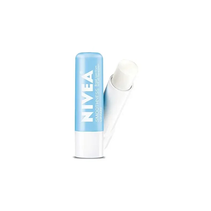 Bálsamo Labial Nivea Smoothness con SPF 15 Transparente, Pack de