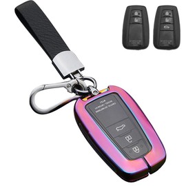 Toyota Key Case, Toyota Smart Key Case, Key Cover, Zinc Alloy + TPU Toyota C-HR Prius 50 Series Key Cover, New Model Corolla RAV4 50 Series Key Case, Camry 70 Series, Key Holder, Land Cruiser, color