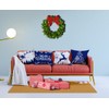 Ywlake 22x22 Merry Christmas Cushion Covers, Decorative Outdoor Indoor Snow