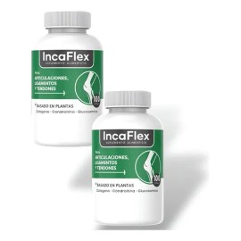 2pack Incaflex 100cap Suplemento Articulaciones Glucosamina Sabor Sin Sabor                                                                           