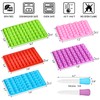 5 Pcs Mini Gummy Candy Molds with 2 Dropper, Silicone