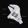 Adjustable Wrench Head Industrial Grade Torsion Ultra Large Opening CRV