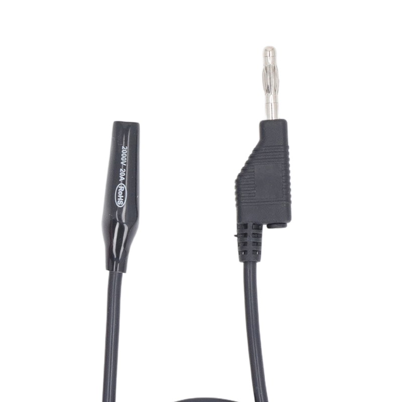 4mm Banana to Crocodile Clip Test Lead Stackable Soft Flexible