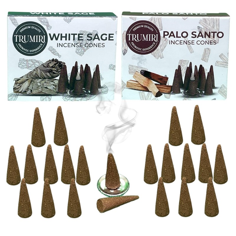 TRUMIRI Incense Cones - Combo Pack of 20 Cone Incense