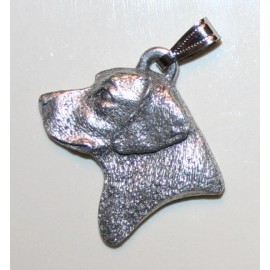 Labrador Retriever Lab Head Dog Harris Fine Pewter Pendant USA Made
