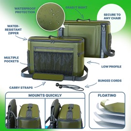 Skywin-Kayak Cooler Behind Seat - Waterproof Cooler for Kayaking, Cooler for Kayak, Compatible with Lawn Chair Style Seats, Kayak Accessories Stores Drinks and Keeps Them Cool All Day Kayaking