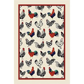 Ulster Weavers Tea Towel-Rooster (100% Cotton, Orange), One Size