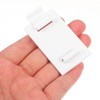 6pcs White Adhesive Backed Bracket Holders for Window Blinds No