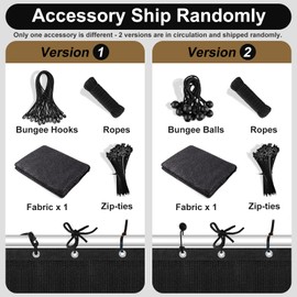 Artpuch 90% Sun Shade Cloth, 5 x 6 FT Pergola Shade Cover Canopy with Grommets, Sun Screen Fabric Tarp for Patio, Outdoor, Garden, Backyard, Black