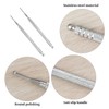 2 Pieces Stainless Steel Finger Press Rod, Manual Massage Tool,