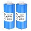 PATIKIL CBB60 80uf Running Capacitor,2Pcs AC 250V 4Pins 50/60Hz Cylinder Bottom with Screw 110 x 50mm for Washing Machine,Cleaning Machine Motor Star