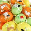 com-four Decorative Easter Eggs for Hanging, Plastic, Easter Decoration with