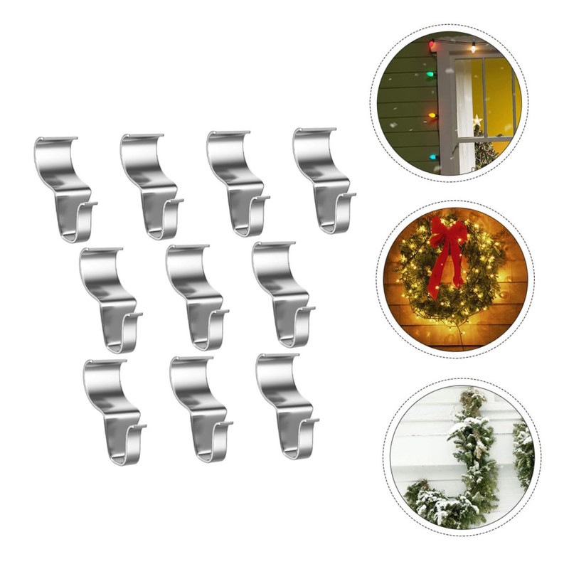 CAXUSD 10Pcs Vinyl Siding Hooks for Easy Hanging Siding Hangers