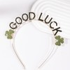 Soochat St.Patrick's Day Headbands Glitter Shamrock Hairband Good Lucky Head