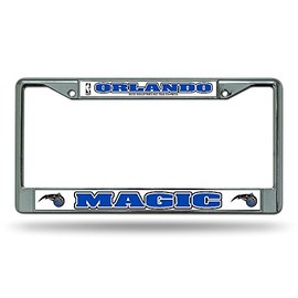 Orlando Magic - 12" x 6" Standard Size - Chrome Metal License Plate Frame